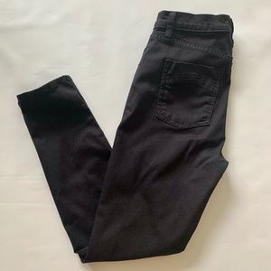 FREE PEOPLE High Rise Black Jeans Skinny Size 28